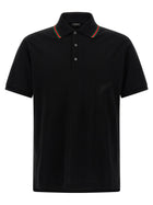 Gucci Nastro Web Polo Shirt Black
