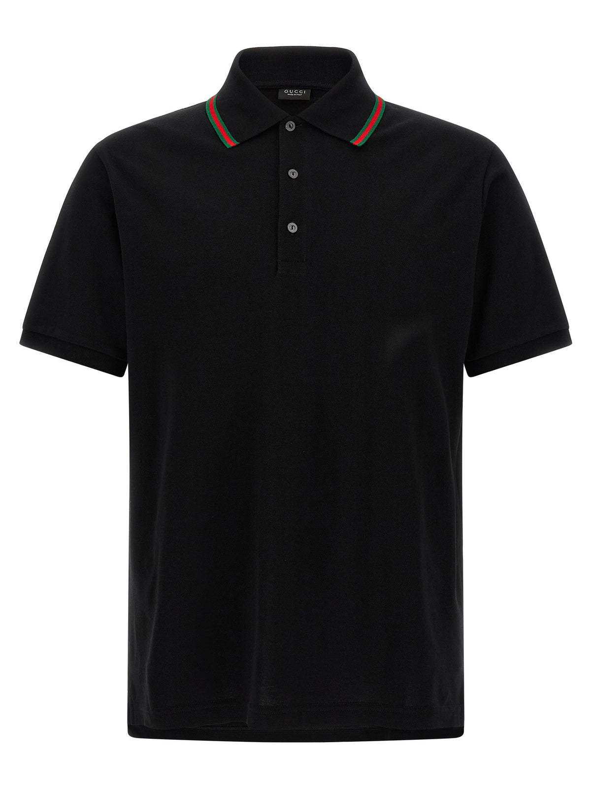 Gucci Nastro Web Polo Shirt Black