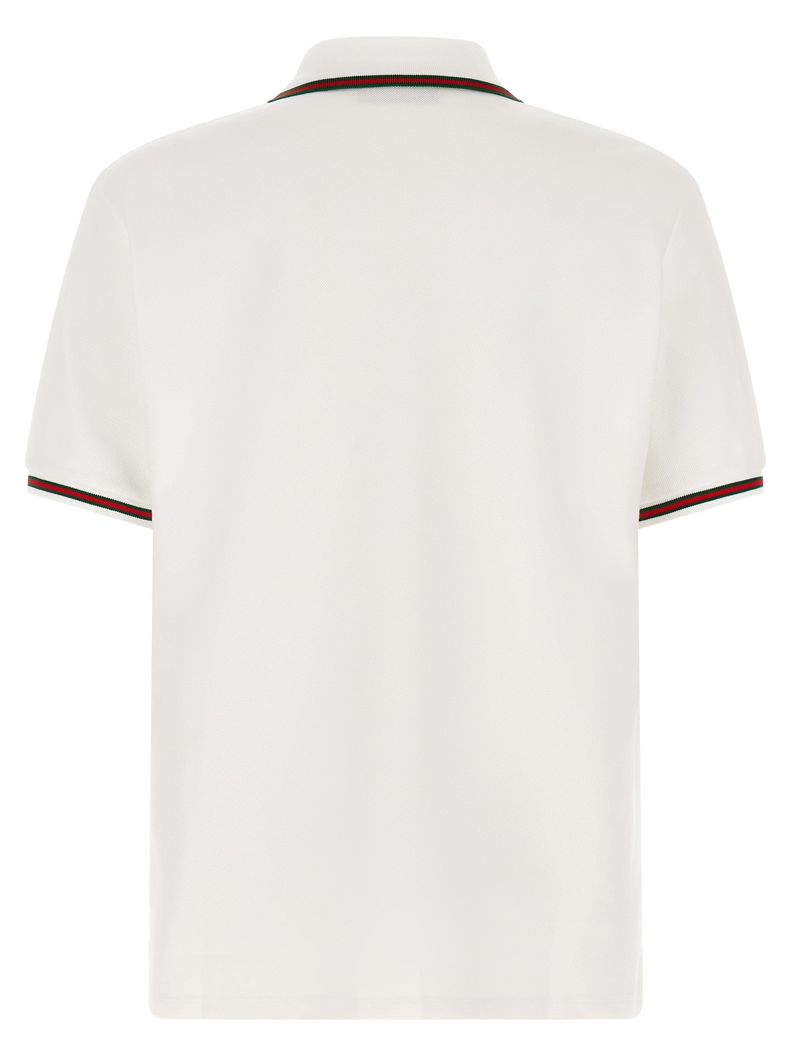 Gucci Nastro Web Polo Shirt White