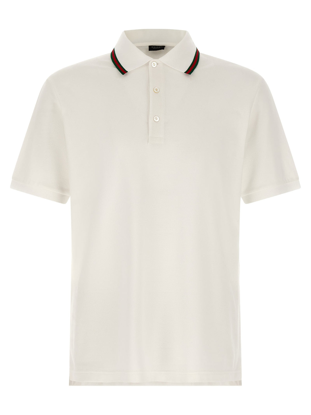 Gucci Nastro Web Polo Shirt White