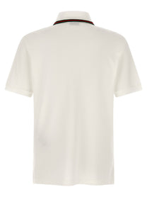 Gucci Nastro Web Polo Shirt White