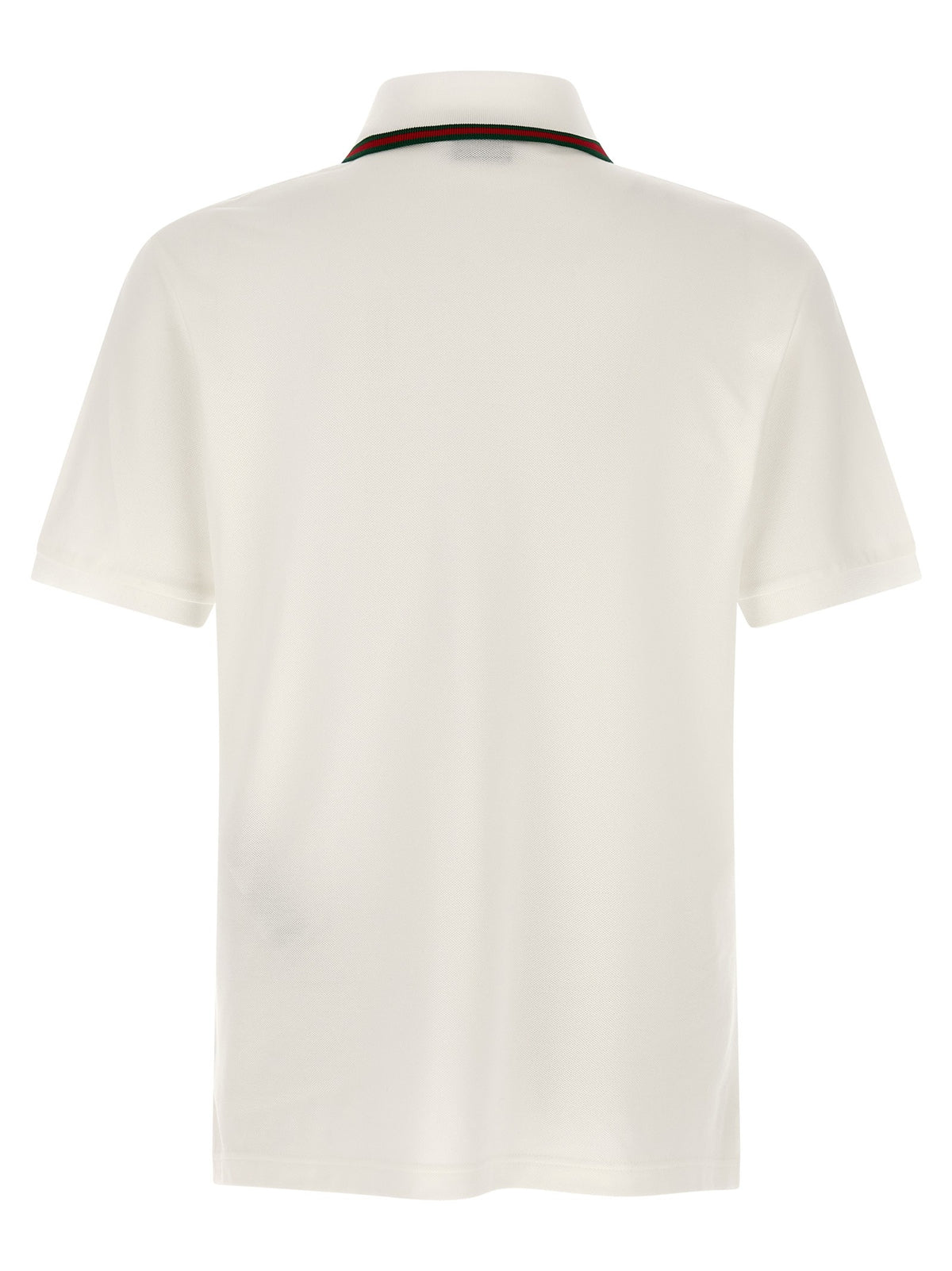 Gucci Nastro Web Polo Shirt White