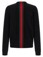 Gucci Nastro Web Sweater Black, view 2