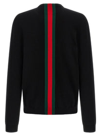 Gucci Nastro Web Sweater Black, view 2