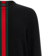 Gucci Nastro Web Sweater Black, view 3
