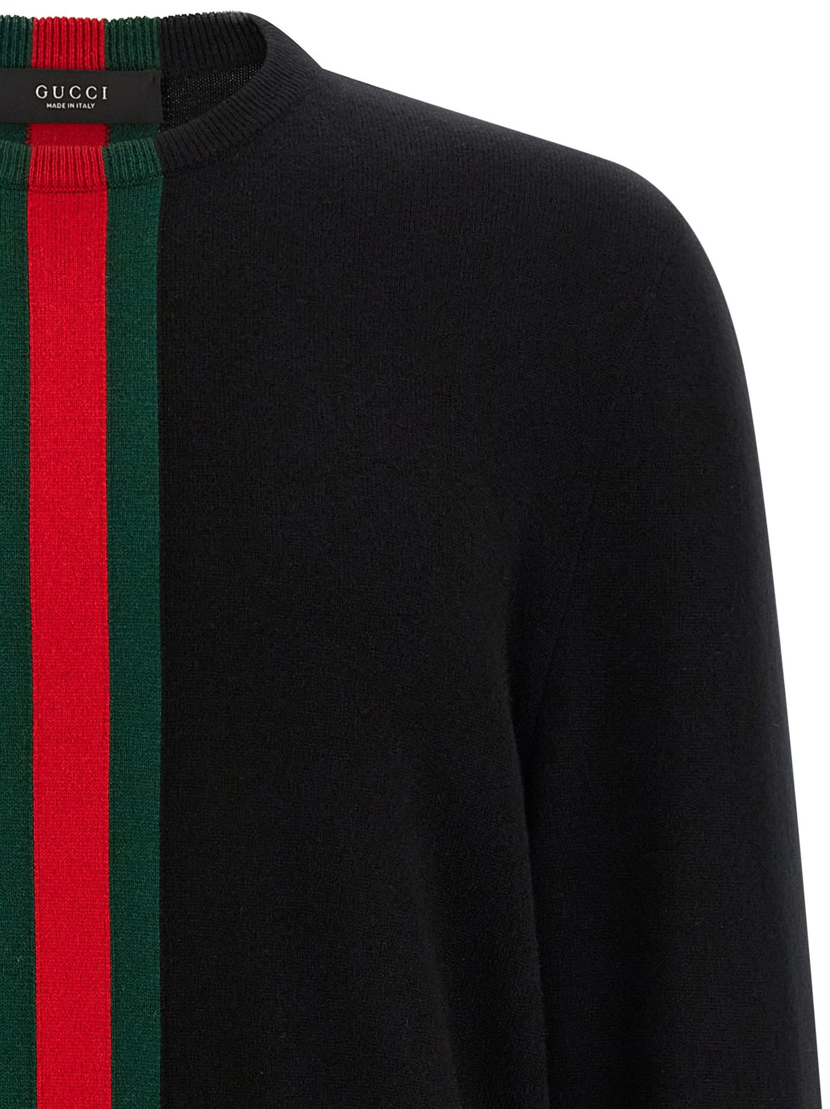 Gucci Nastro Web Sweater Black, view 3