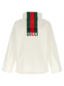Gucci Nastro Web Water Repellent Jacket White
