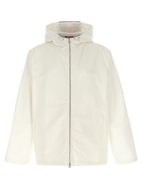 Gucci Nastro Web Water Repellent Jacket White
