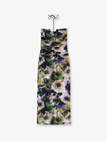 Amazuìn Women's Natalie Multicolor Jersey Dress Gold
