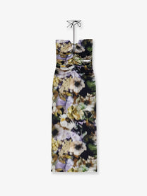 Amazuìn Women's Natalie Multicolor Jersey Dress Gold