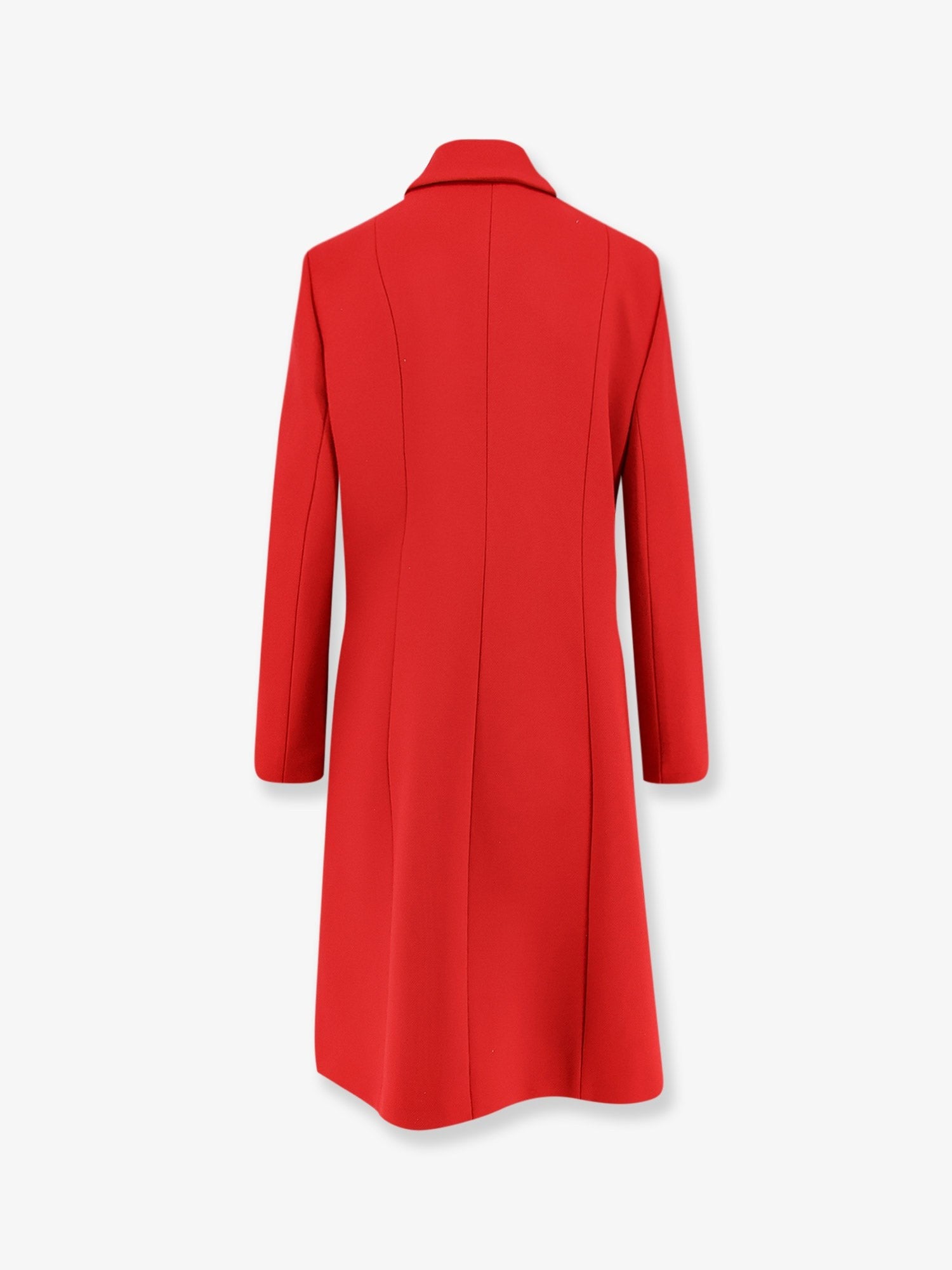 Gucci Women's Natté Wool Coat Red
