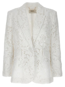 Zimmermann Natura Lace Blazer White