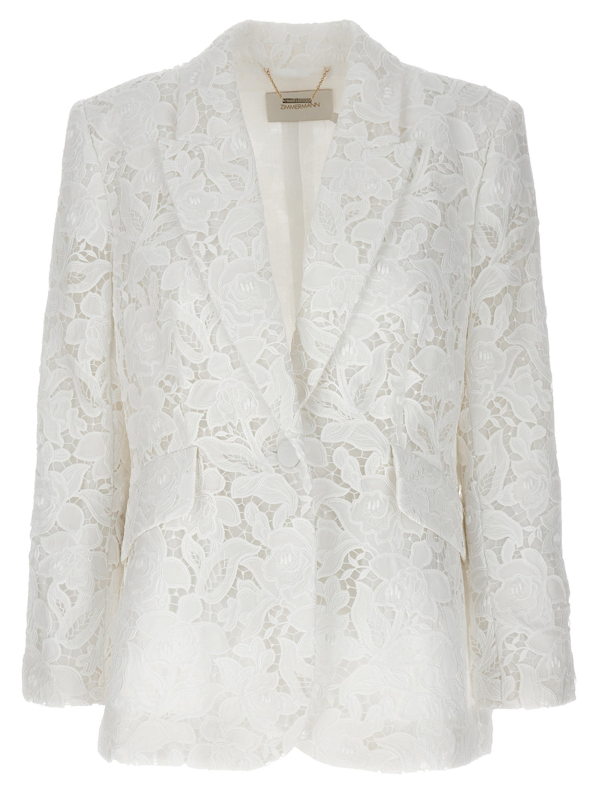 Zimmermann Natura Lace Blazer White