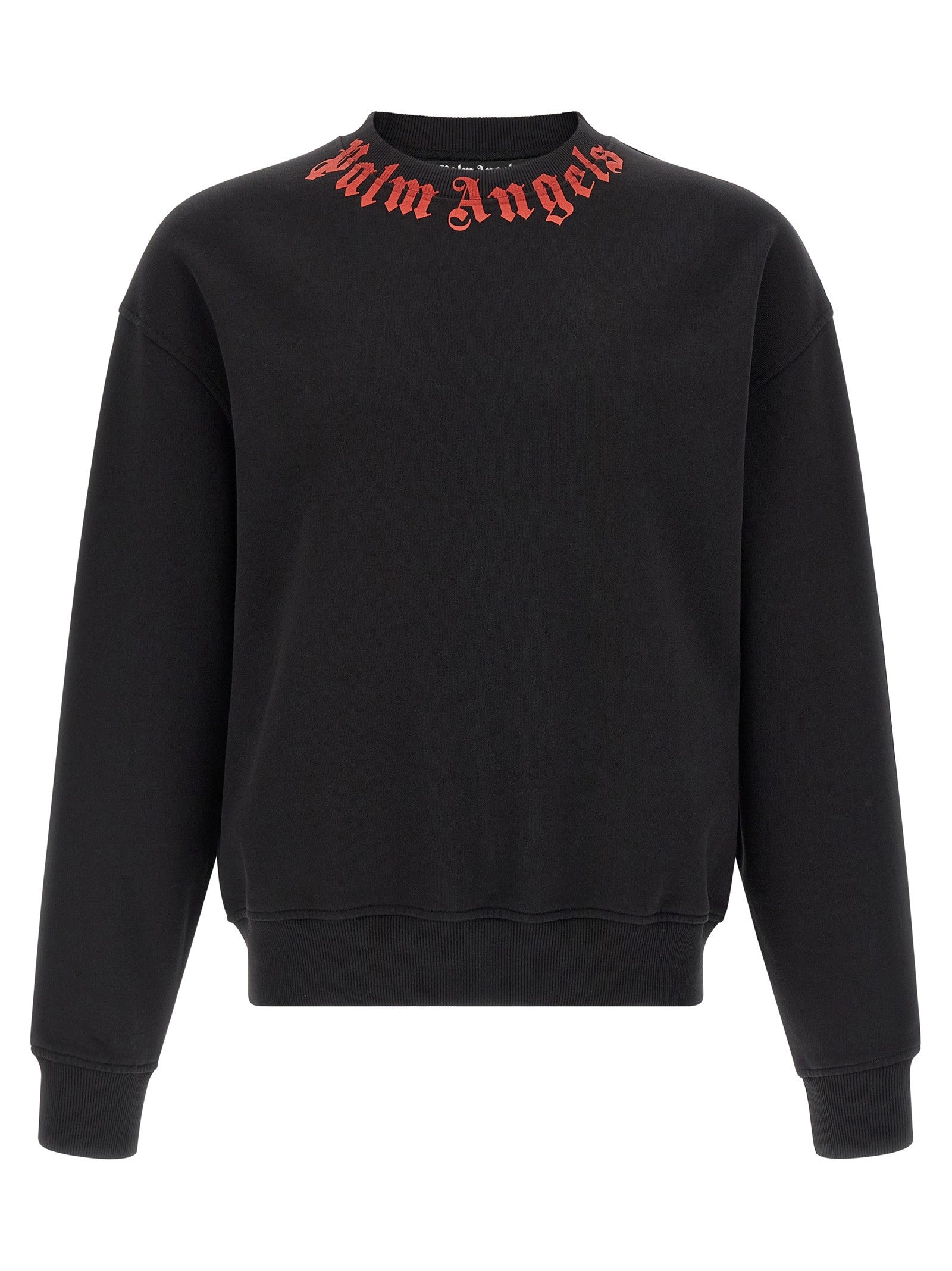 Palm Angels Neck Sweatshirt Black
