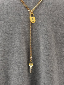 Elisabetta Franchi Necklace Dress Grey