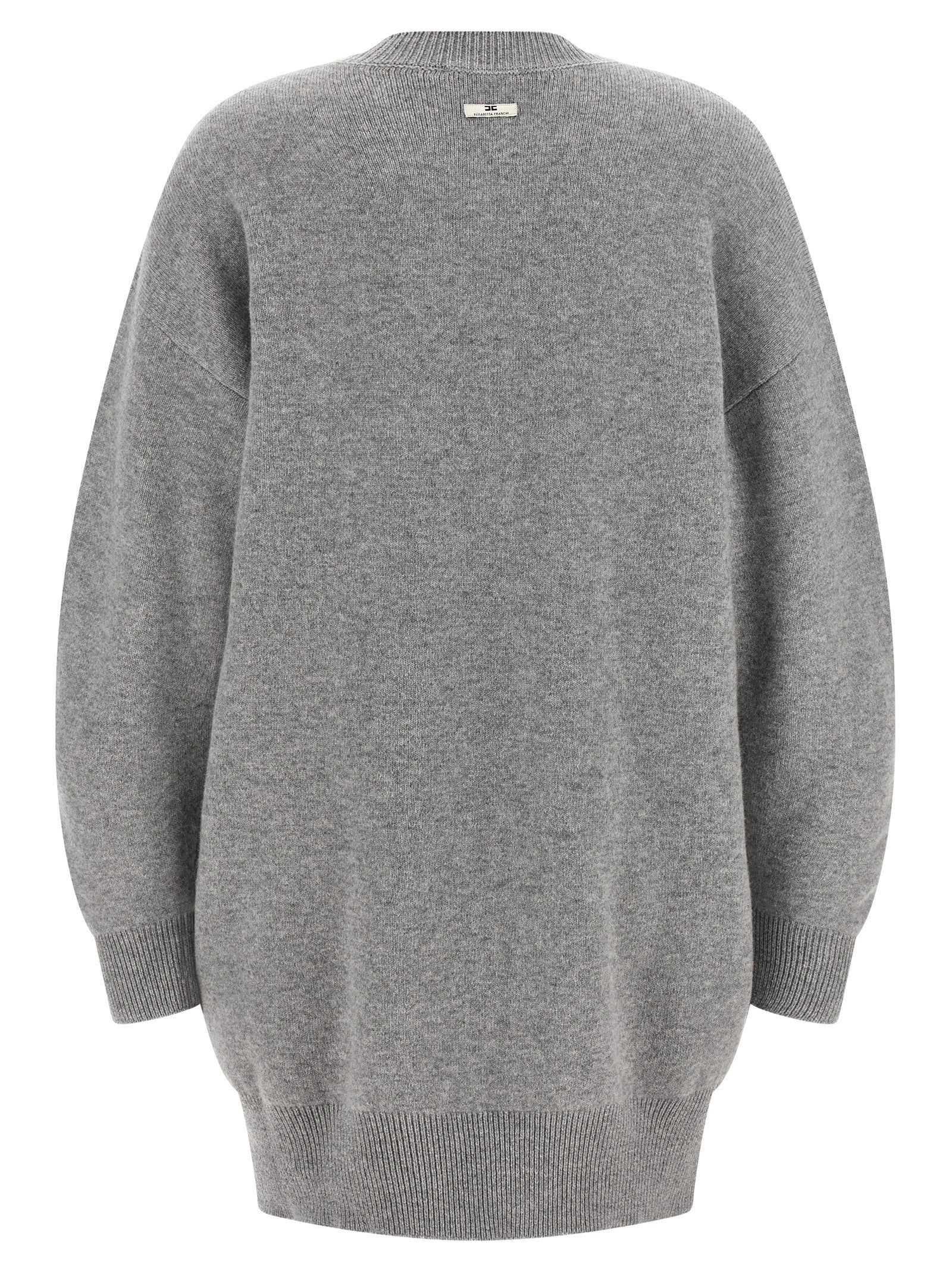 Elisabetta Franchi Necklace Dress Grey