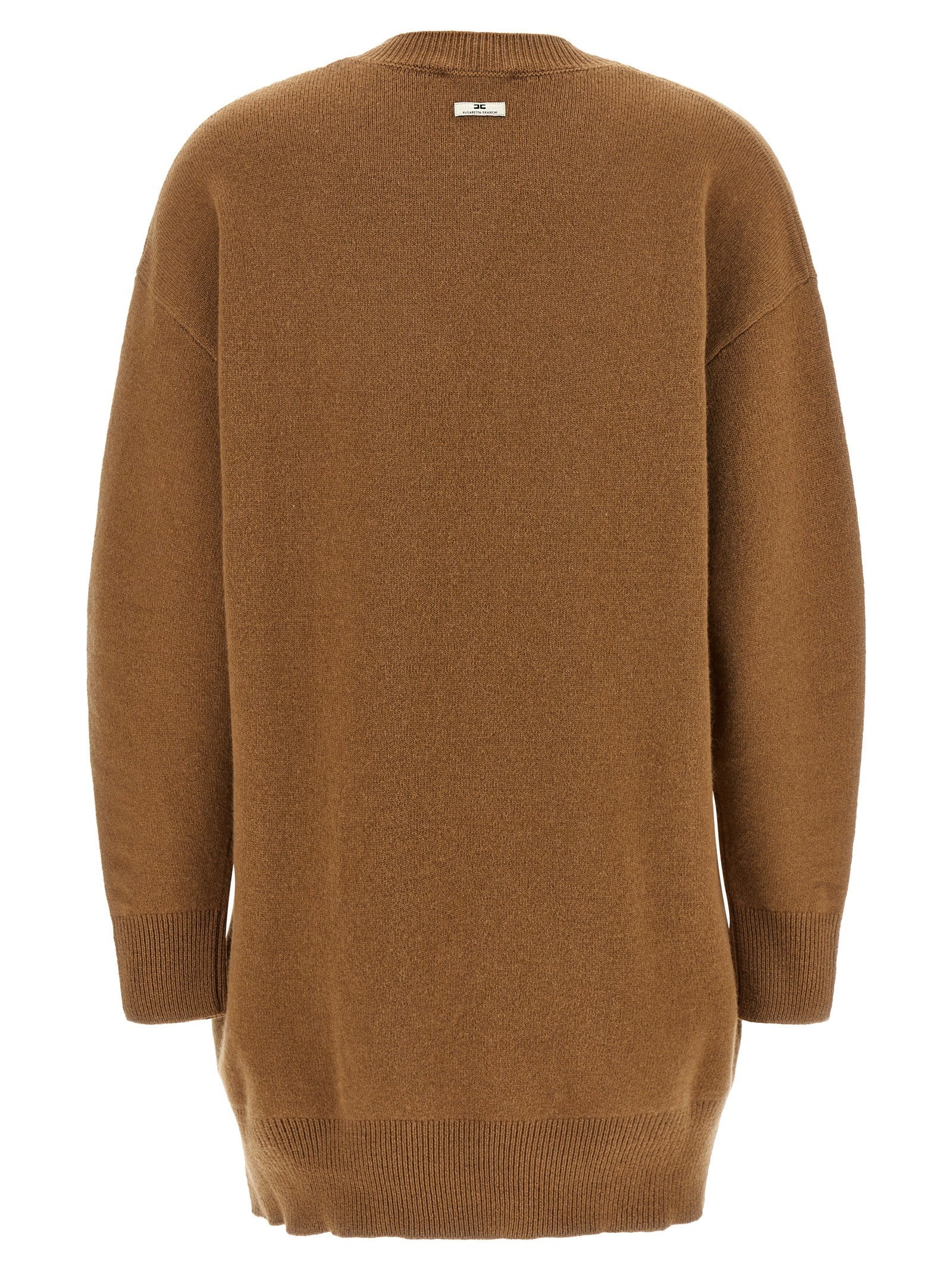 Elisabetta Franchi Necklace Dress Brown