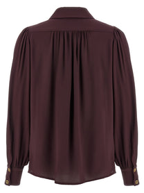 Elisabetta Franchi Necklace Shirt Purple