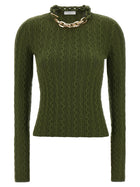 Rabanne Necklace Sweater Green