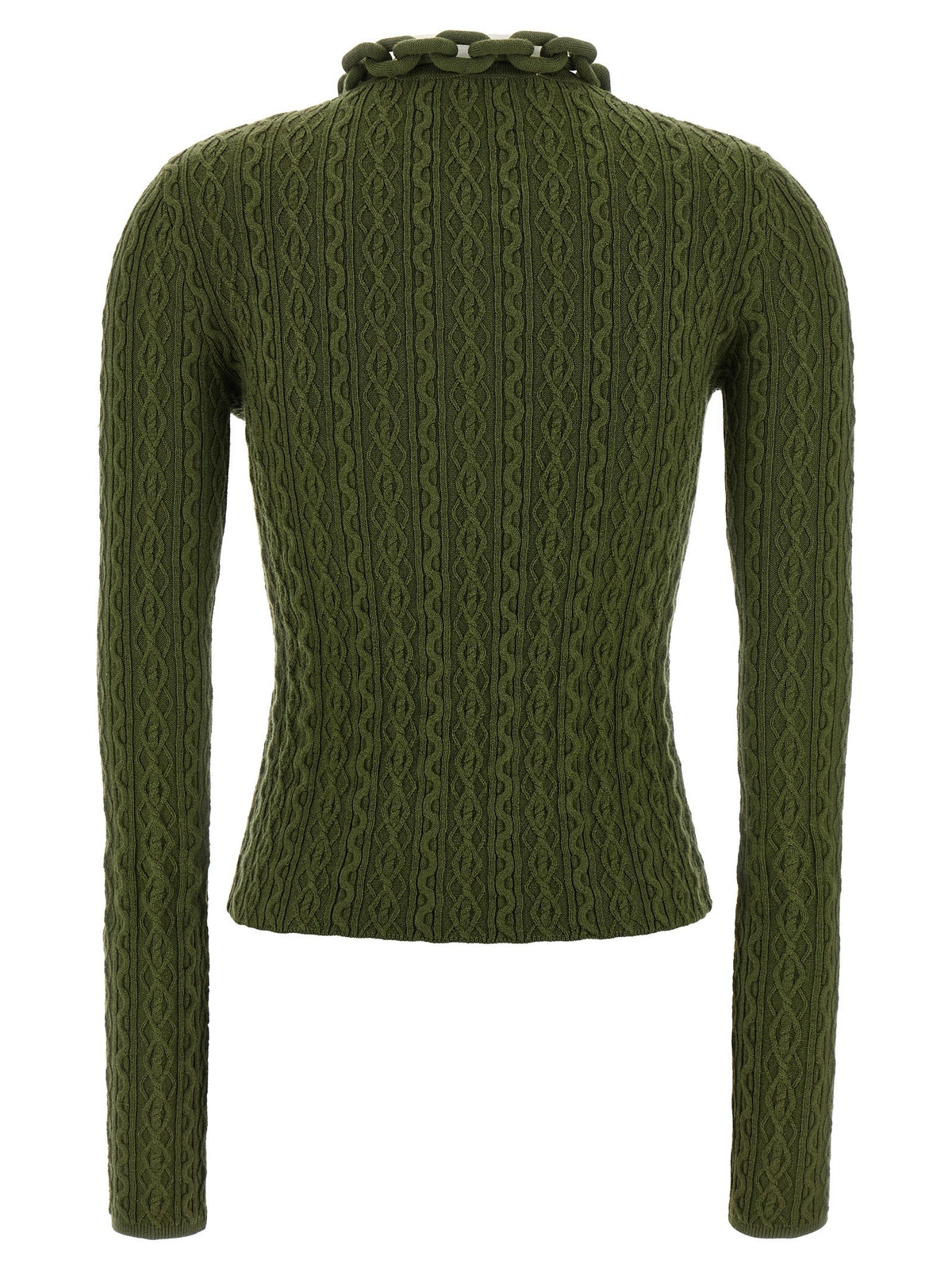 Rabanne Necklace Sweater Green, view 2