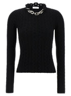 Rabanne Necklace Sweater Black