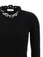 Rabanne Necklace Sweater Black, view 3