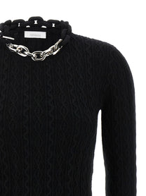 Rabanne Necklace Sweater Black