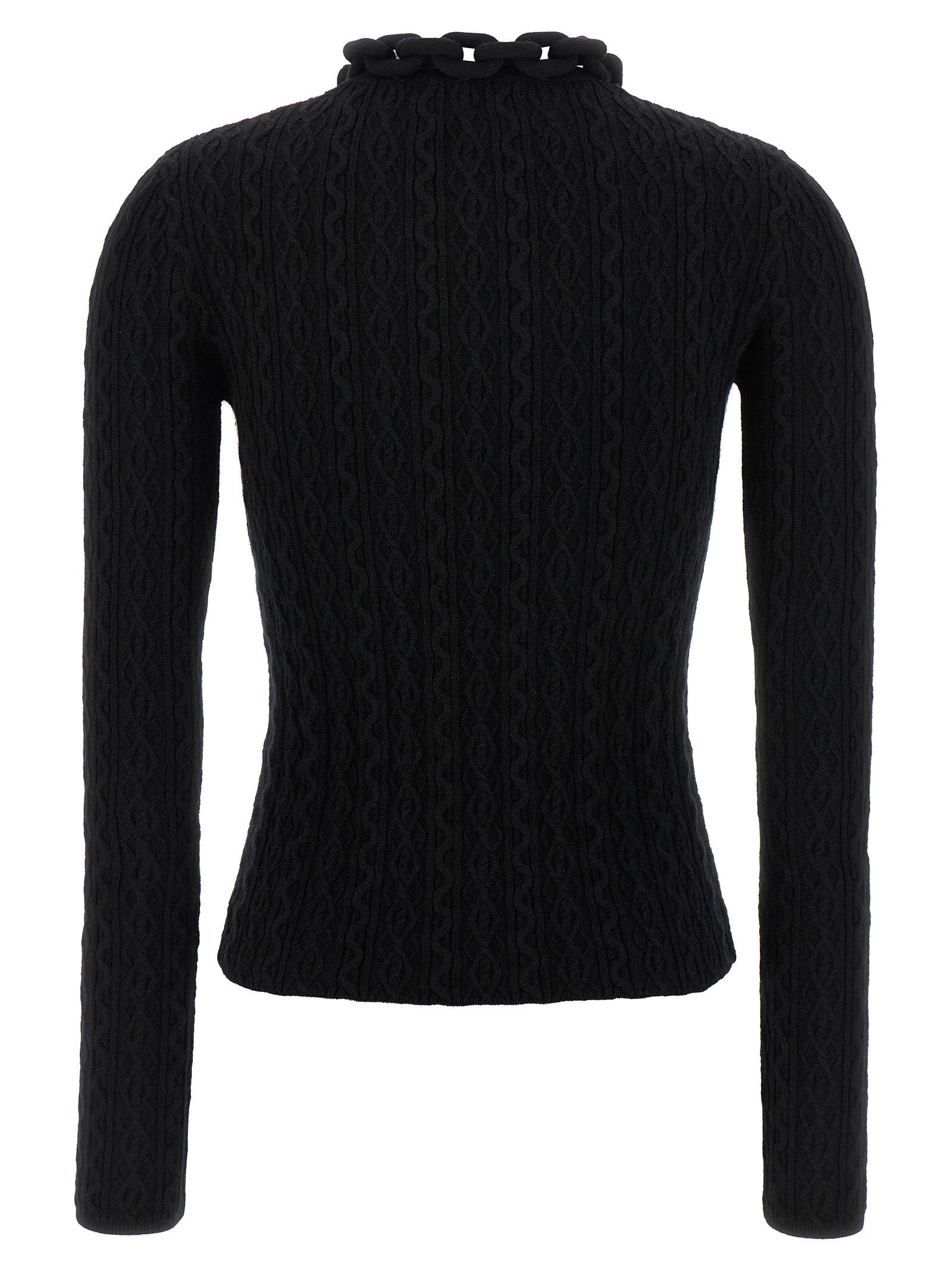 Rabanne Necklace Sweater Black