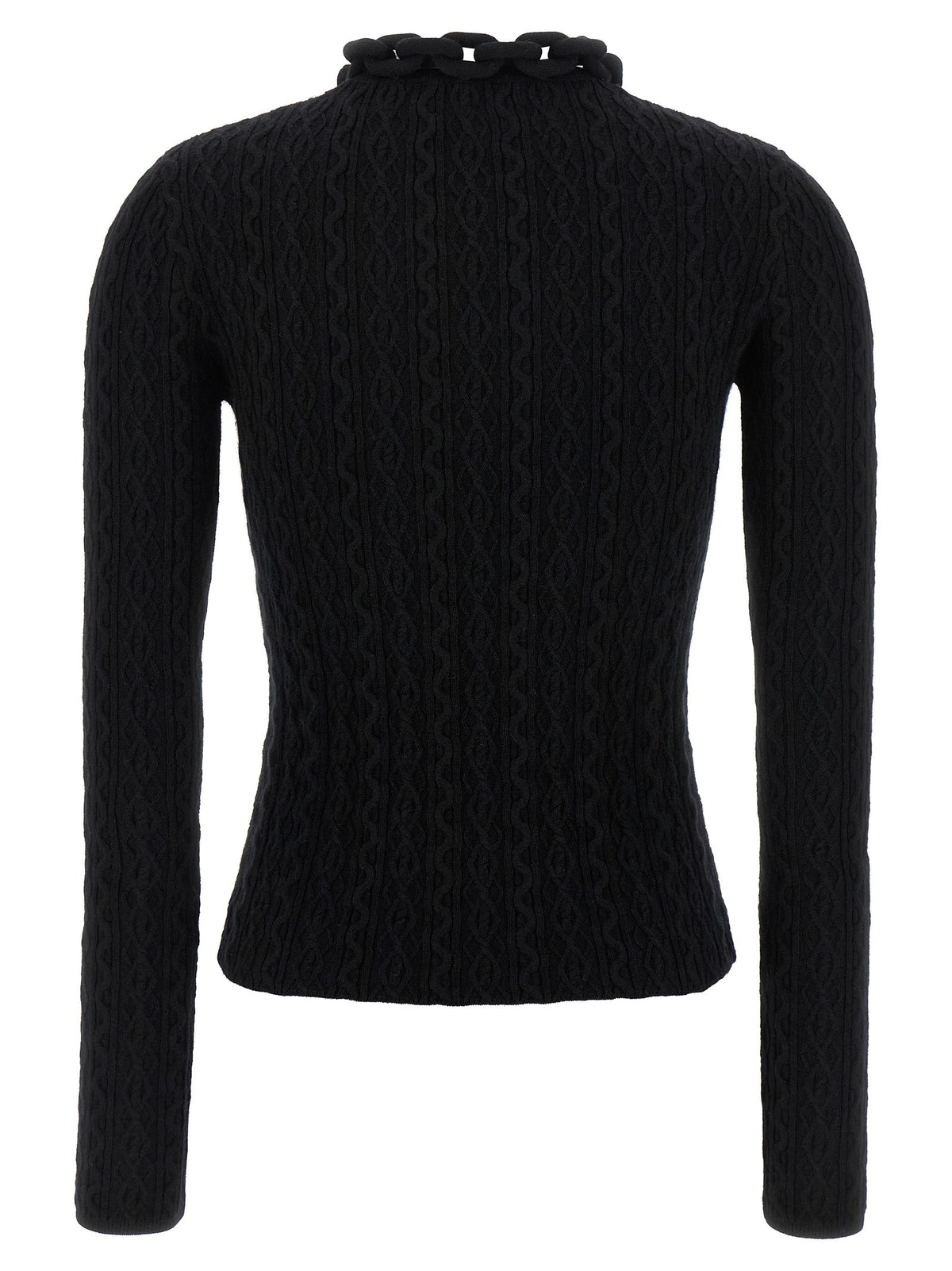 Rabanne Necklace Sweater Black, view 2