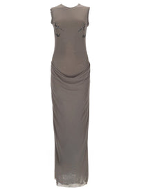 Jean Paul Gaultier Women's Needles Long Dress Grey