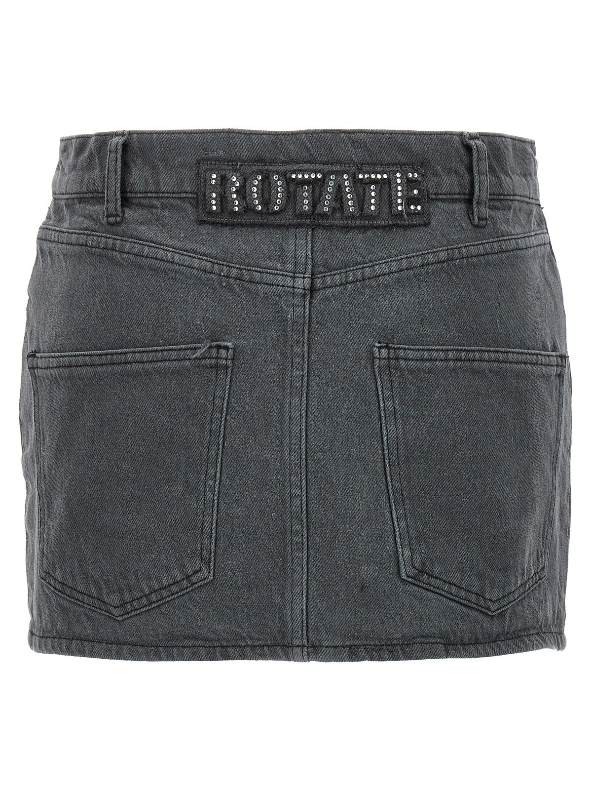 ROTATE Birger Christensen Nela Skirt Grey, view 2