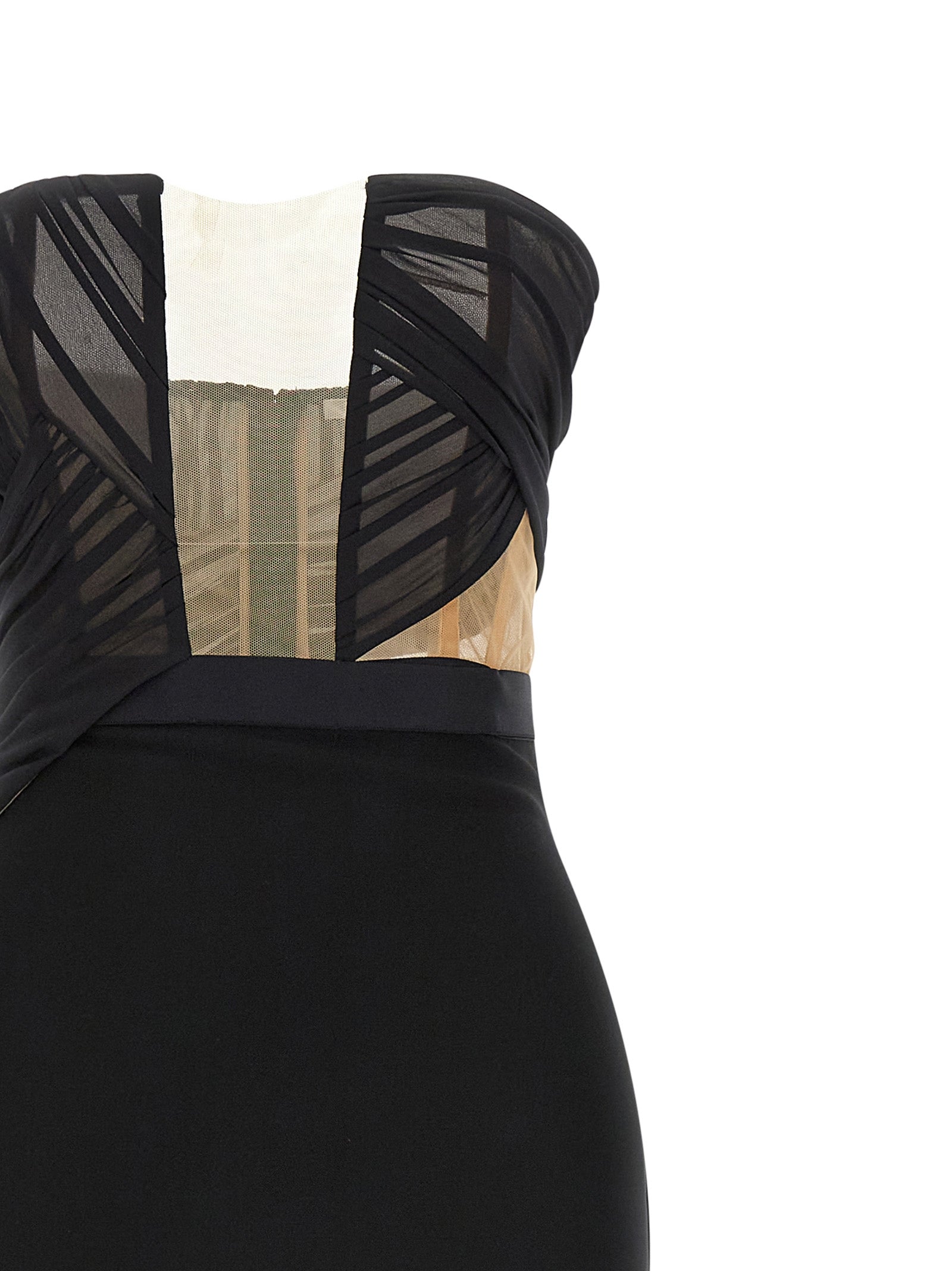 NENSI DOJAKA - NENSI DOJAKA - ’Corsetted Draped Maxi’ dress - Women’s Clothing