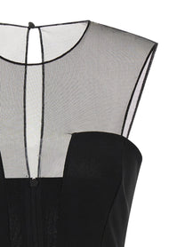 NENSI DOJAKA - NENSI DOJAKA - Tulle insert dress - Women’s Clothing