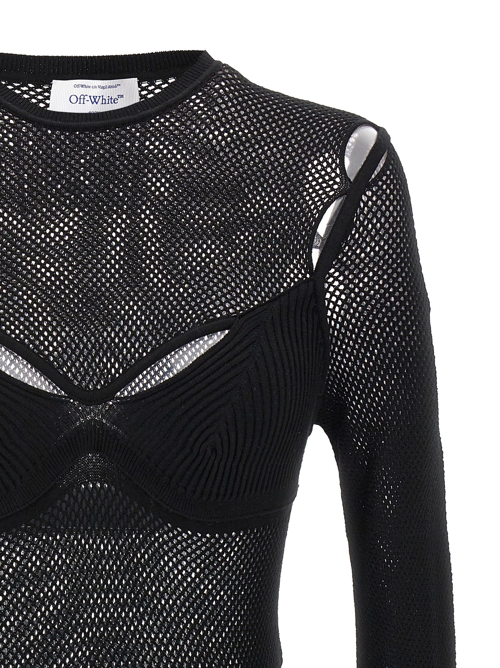 Off-White Net Arrow Bralette Top Black