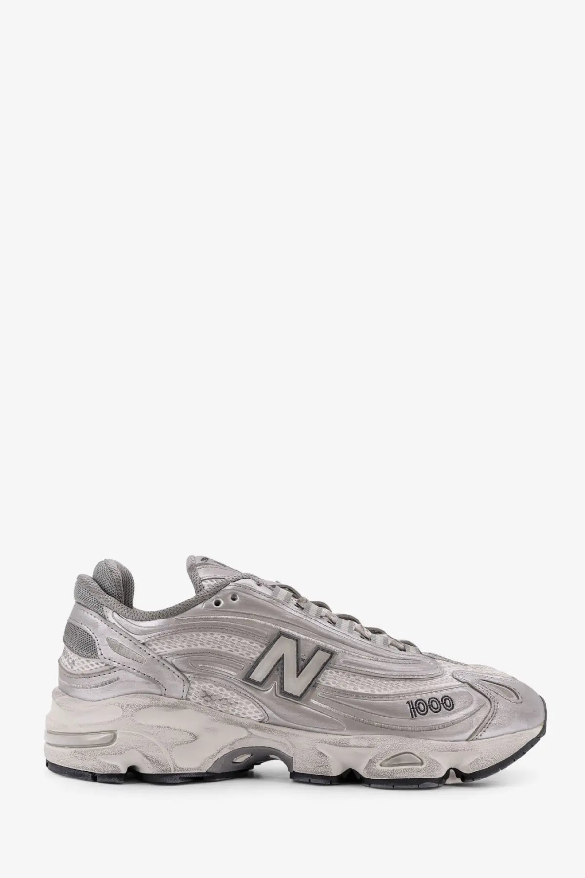 New Balance Men's Low Top Mesh Sneakers Silver