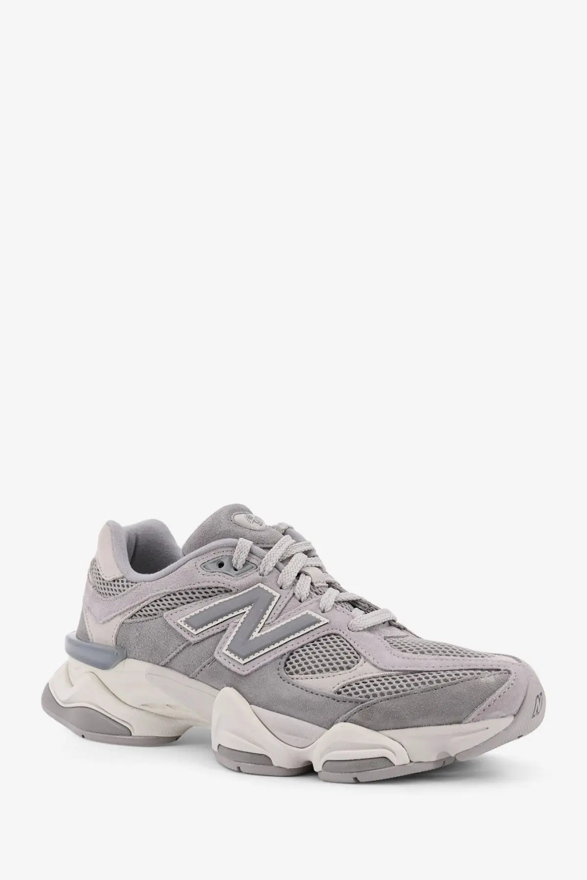 New Balance Men's Low Top Mesh and Suede Sneakers Grey, view 2