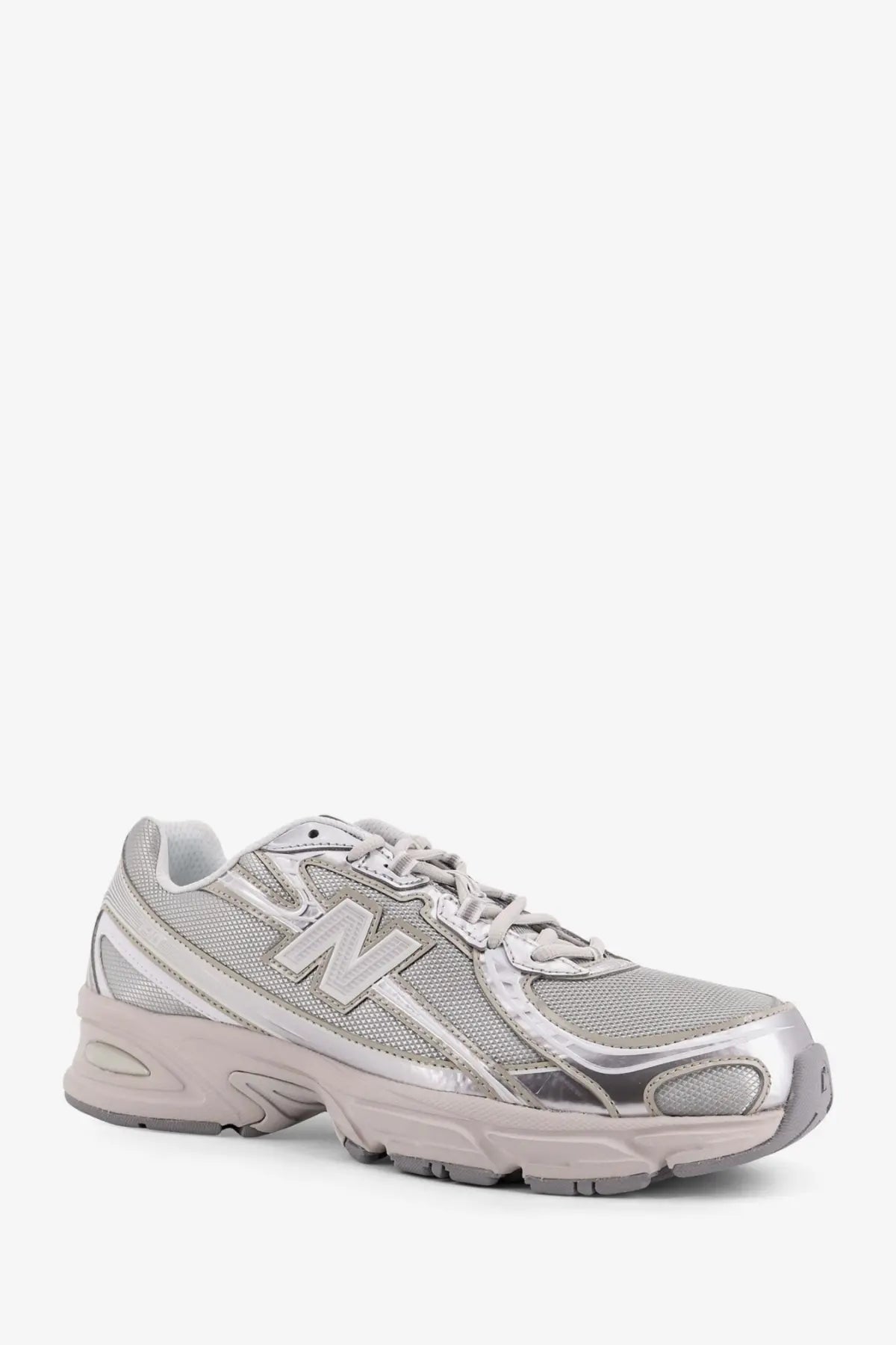 New Balance Men's Mesh Sneakers Silver, view 2