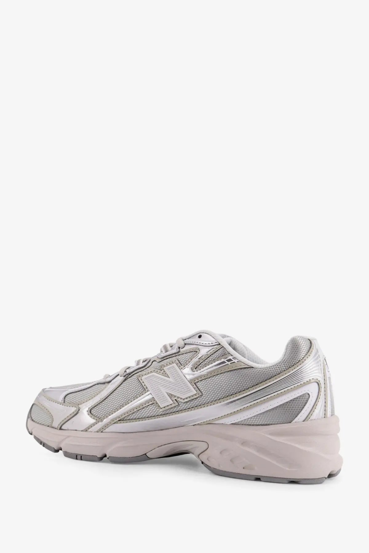 New Balance Men's Mesh Sneakers Silver, view 3
