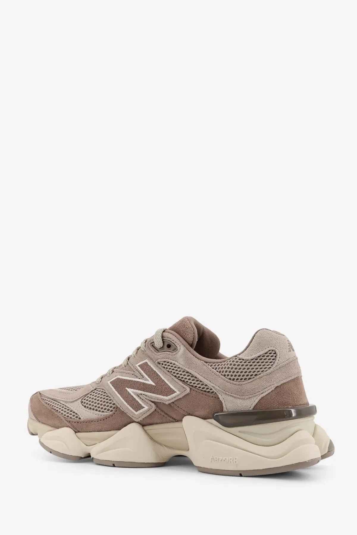 New Balance Men's Mesh and Suede Low Top Sneakers Beige, view 3