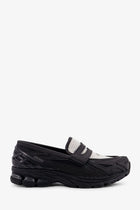 New Balance Men's Mesh and Technical Fabric Loafers Black