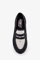 New Balance Men's Mesh and Technical Fabric Loafers Black, view 5