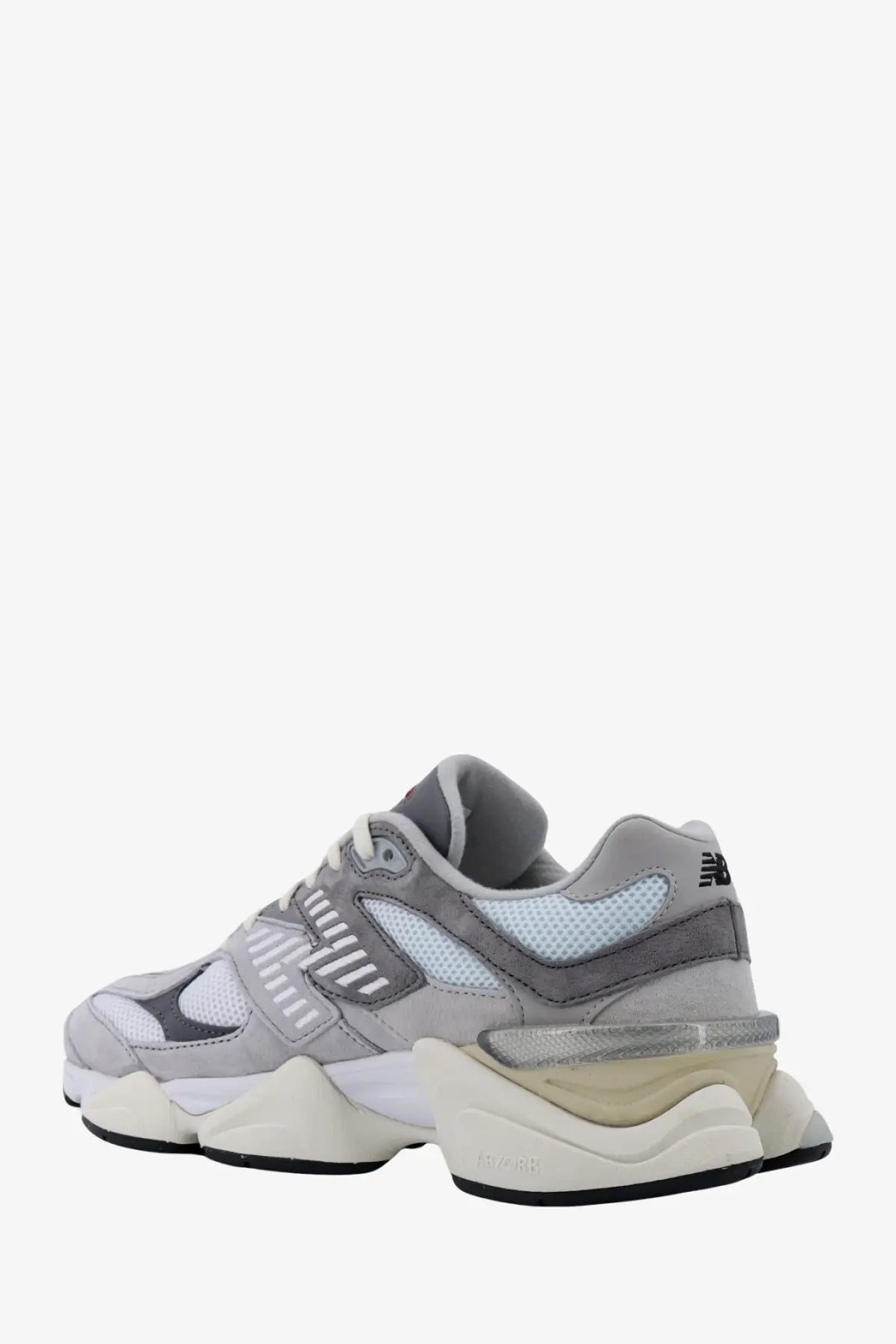 New Balance Men's Sneakers in Mesh and Suede Grey, view 3