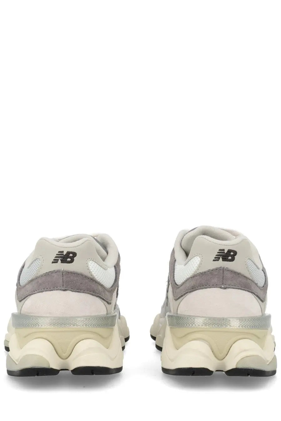 Beige and gray new balance unisex sneaker 990v3 with chunky textured sole designed for casual wear