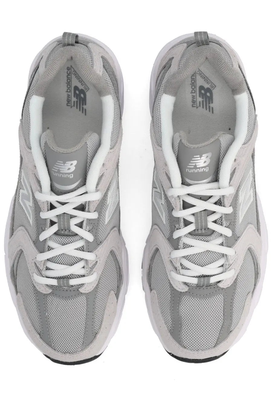 Gray new balance unisex sneaker with white laces and breathable mesh upper for running and casual wear