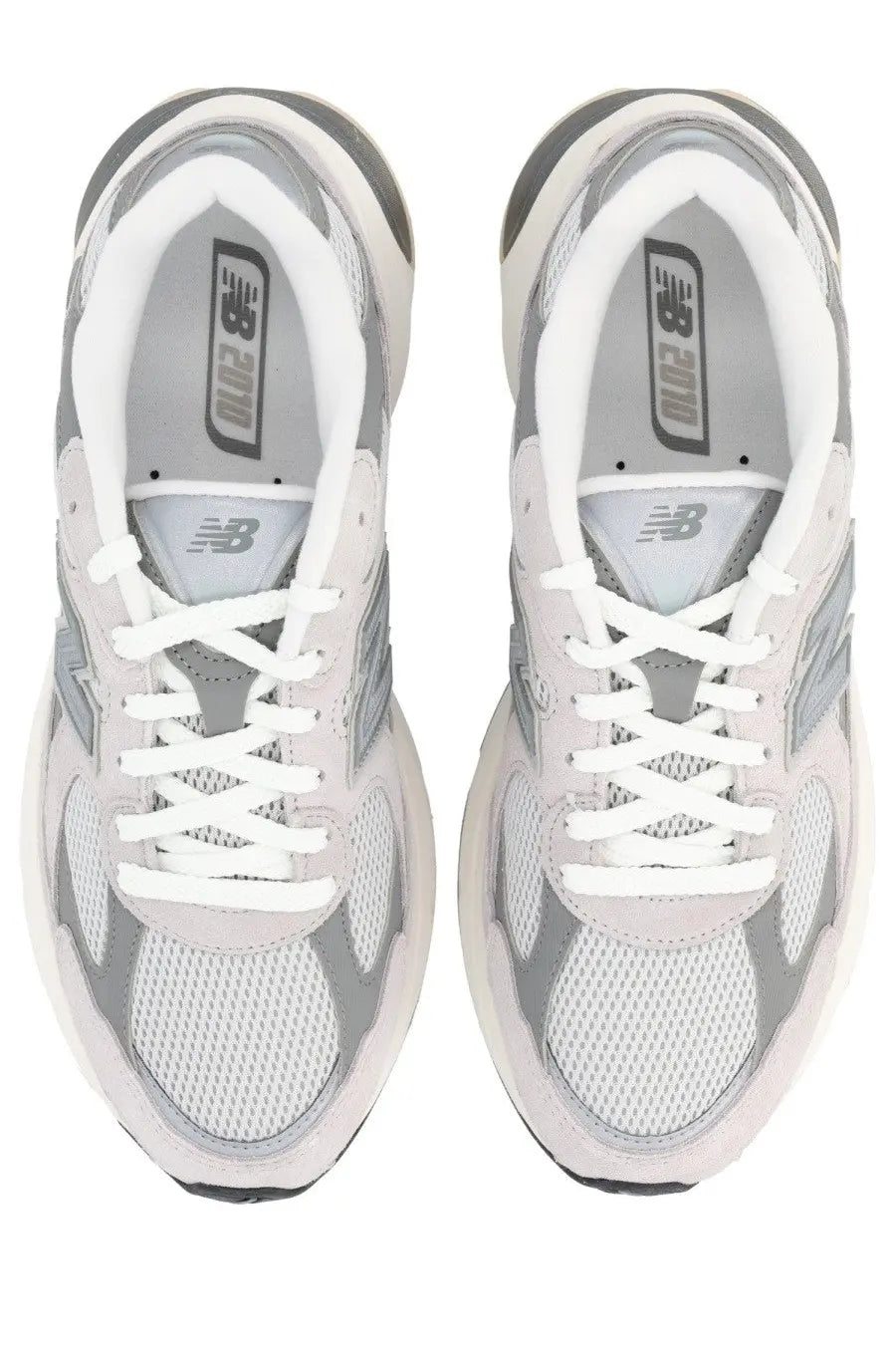 New Balance unisex sneaker grey with silver and white mesh uppers and rubber soles in 990v3 style