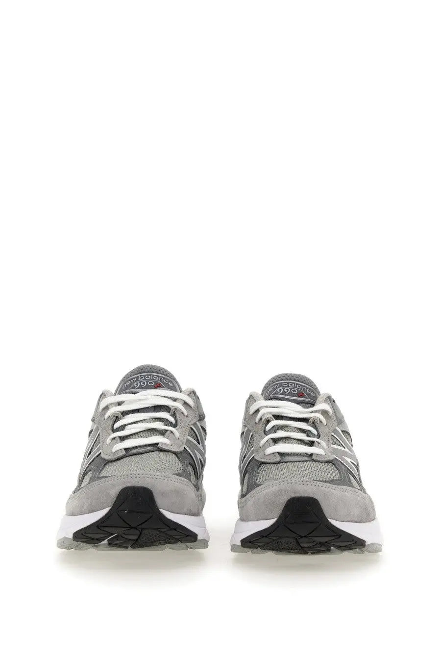New Balance unisex sneaker made in USA 990v6 gray running shoes with white laces and black rubber soles