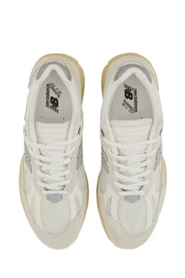 New Balance unisex sneaker U991 white with white and silver mesh and suede upper and beige rubber sole
