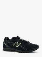 New Balance Women's Mesh and Suede Sneakers Black, view 2