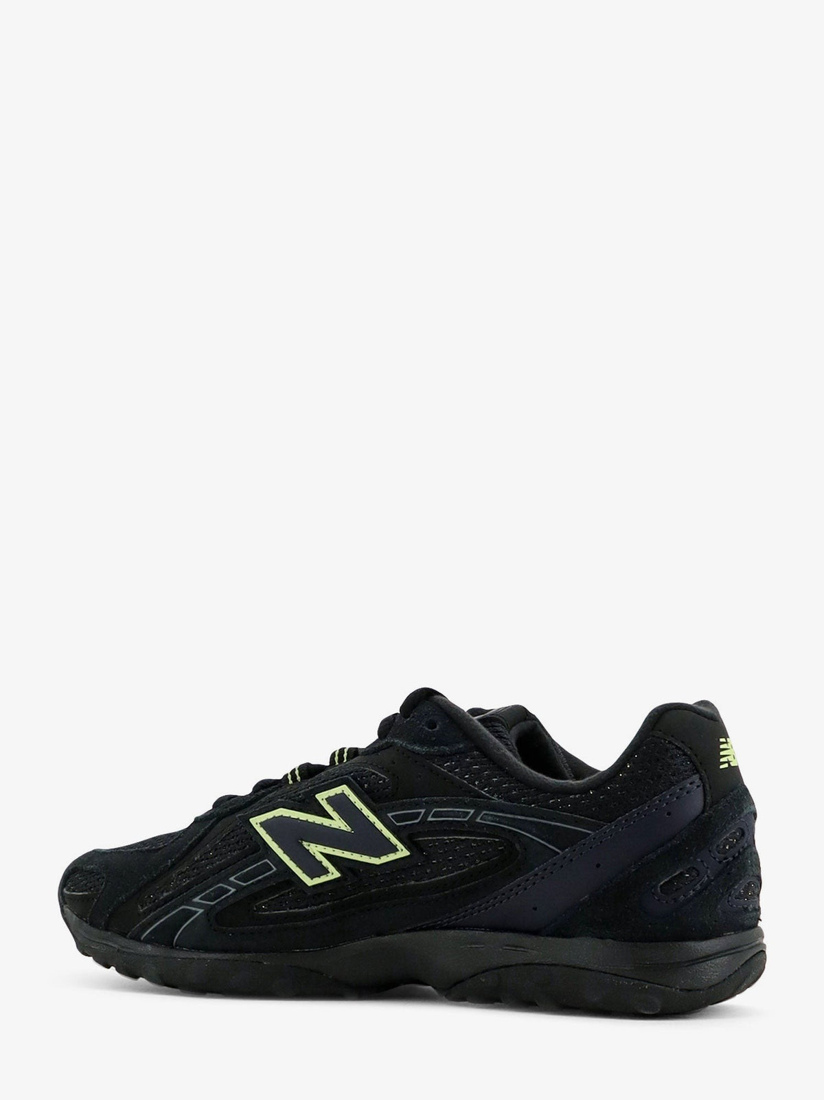 New Balance Women's Mesh and Suede Sneakers Black, view 3