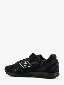 New Balance Women's Mesh and Suede Sneakers Black, view 3